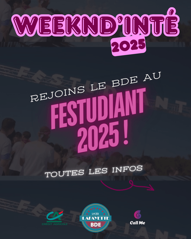 Inscription FESTUDIANT 25'